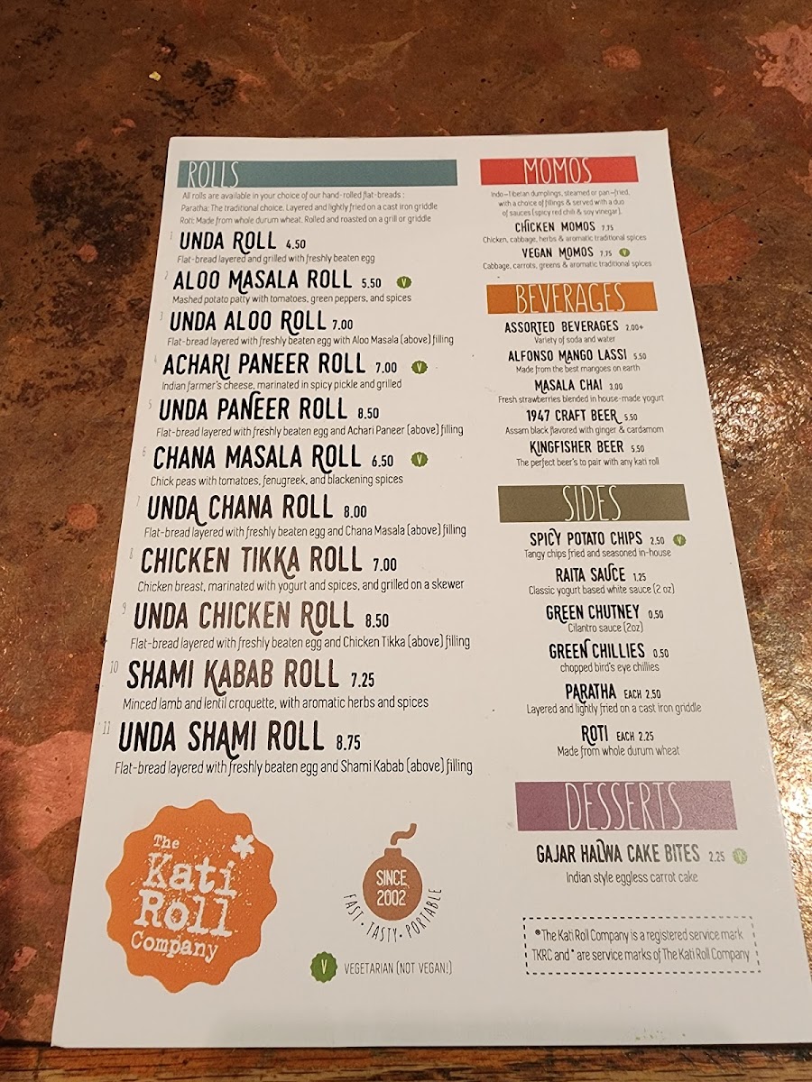 The Kati Roll Company Menu - Image 6